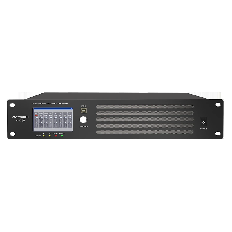 4 CH 750W Dante DSP síťový zesilovač