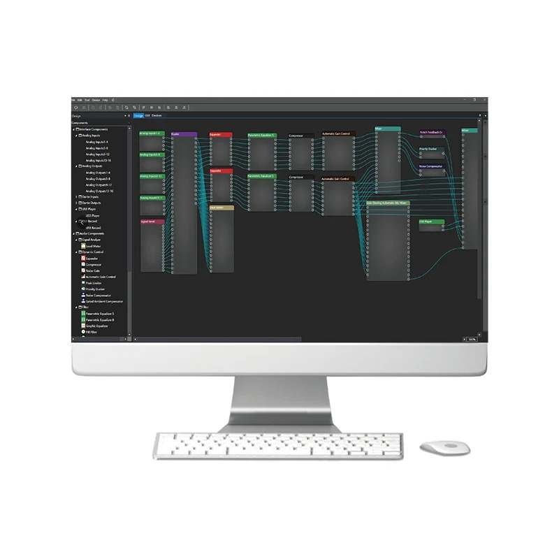 Síťový zvukový procesor Dante 64 in 64 Out Open Architecture DSP